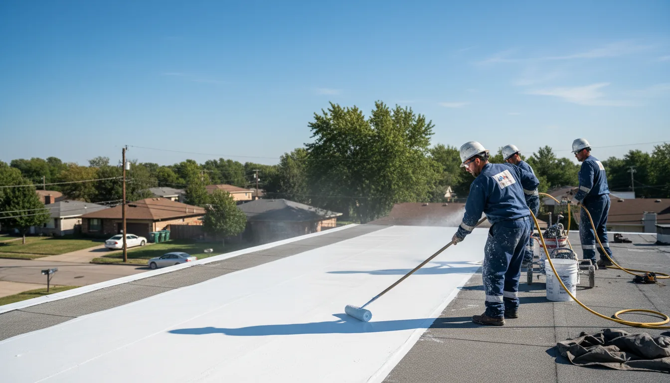Commercial roof coating in Lake Delton, WI near me